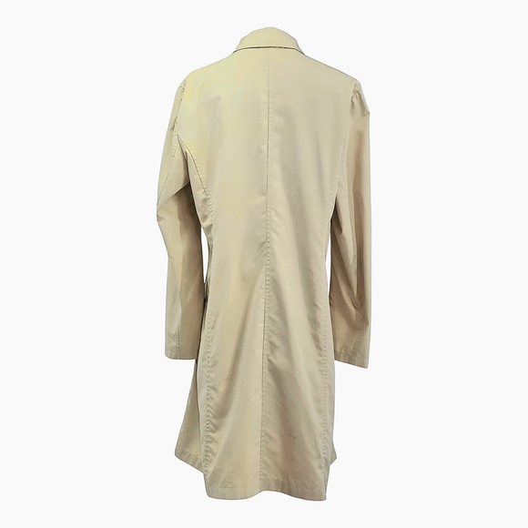 Quiet Luxury Cinzia Rocca Coat Women’s Medium Beige Made in Italy Classic - Picture 2 of 13